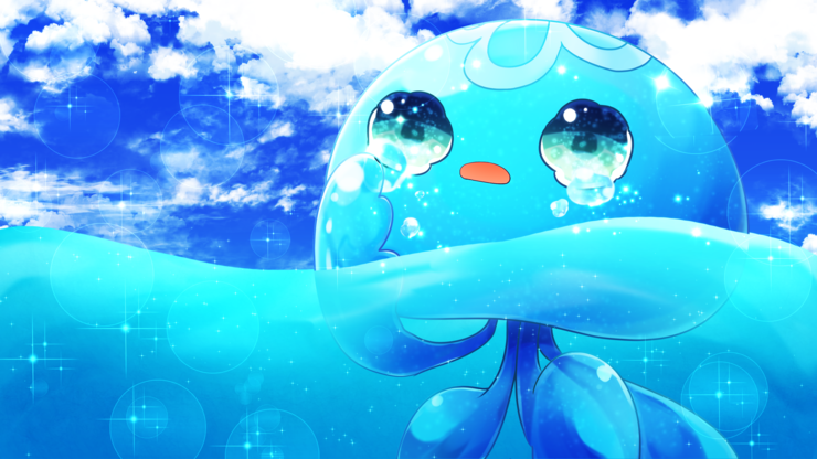 水色クラゲ