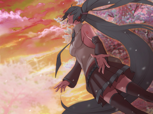夕桜