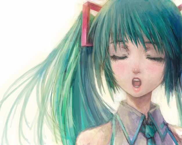 ミク「お」
