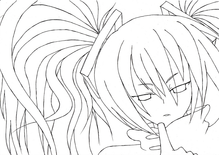 ミク塗り絵