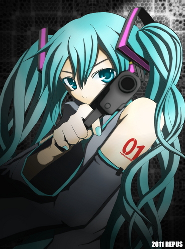 拳銃ミクさん