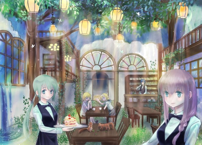 何処かのカフェ