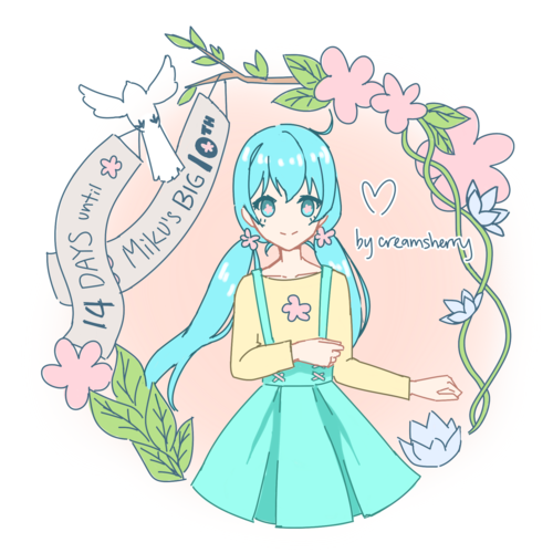 初音ミク10周年まで、あと14日‼