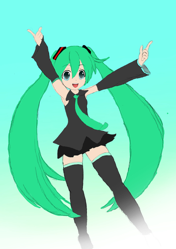 初音ミクとクラウドの先の世界へ