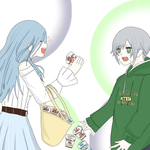 おねぇちゃんカップ麺爆買い!!