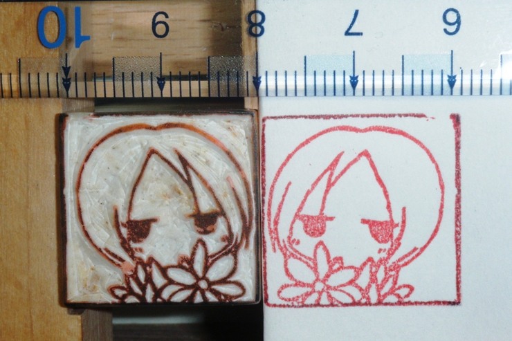 めいさん彫ってみた