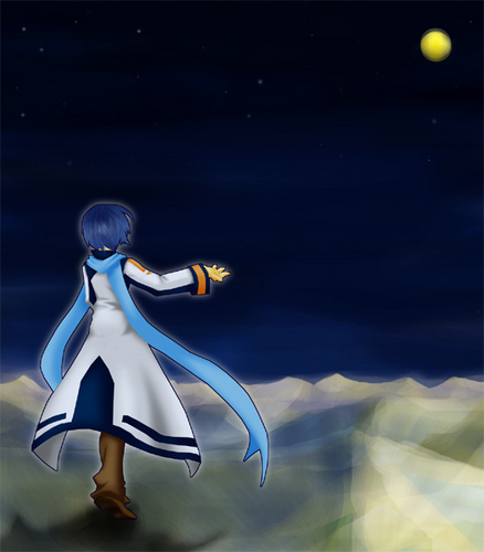 後姿のKAITO