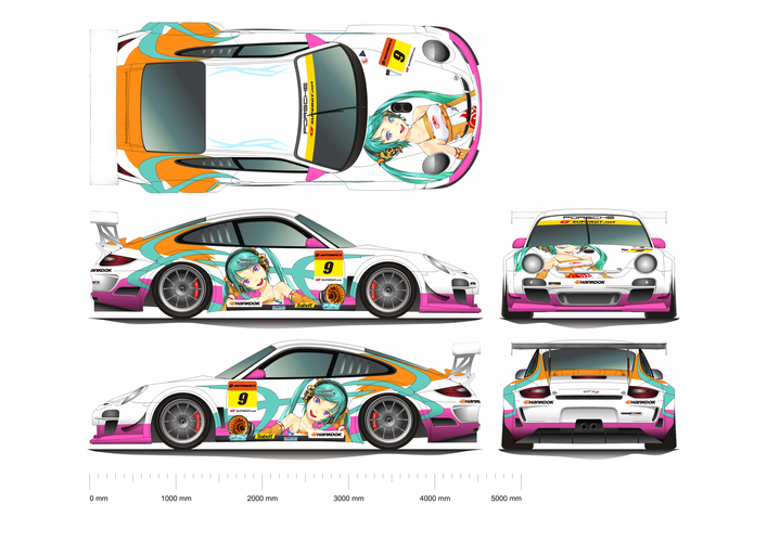 初音ミク X GSR ポルシェデザイン案その3