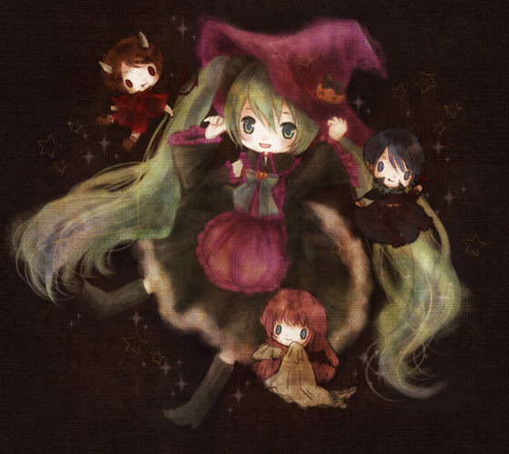魔女っこミクとちびたち