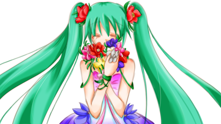 【初音ミク】ラストアネモネ【オリジナル】に使った絵です。