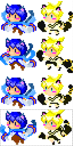 ドット絵置き場:らんにん*2