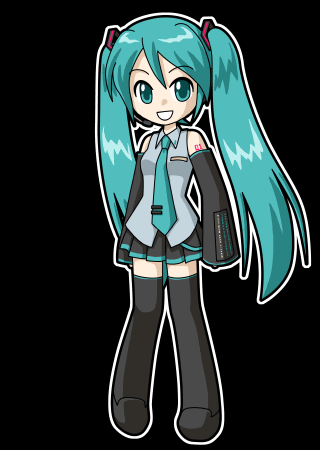 踊る初音ミク。