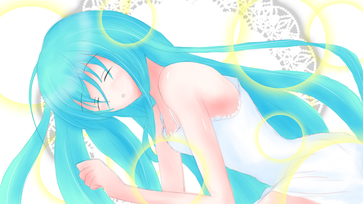 お昼寝ミクさん