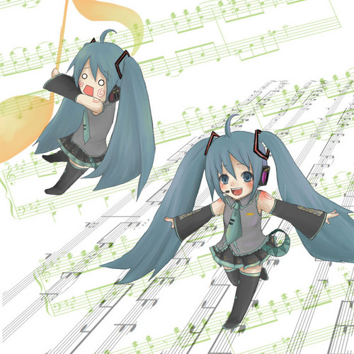 デフォミク&はちゅねミク