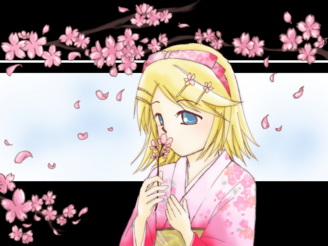 桜の下の土