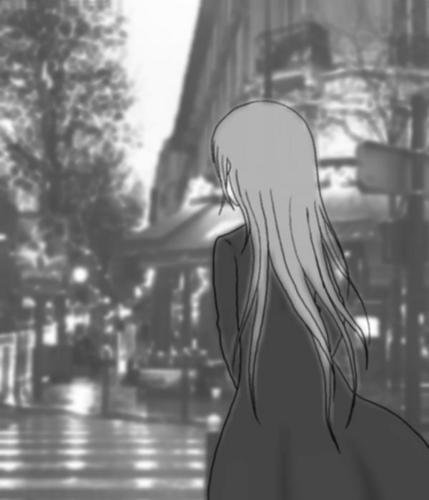 白と黒と灰と嘘イメージして描いてみた