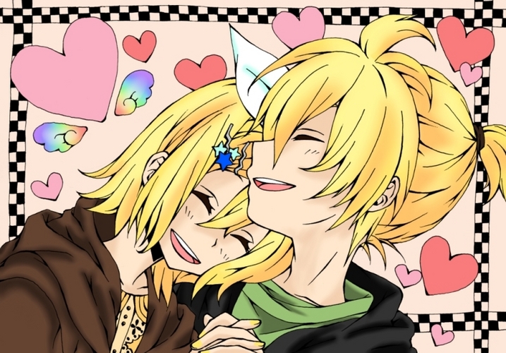 鏡音 塗ってみた
