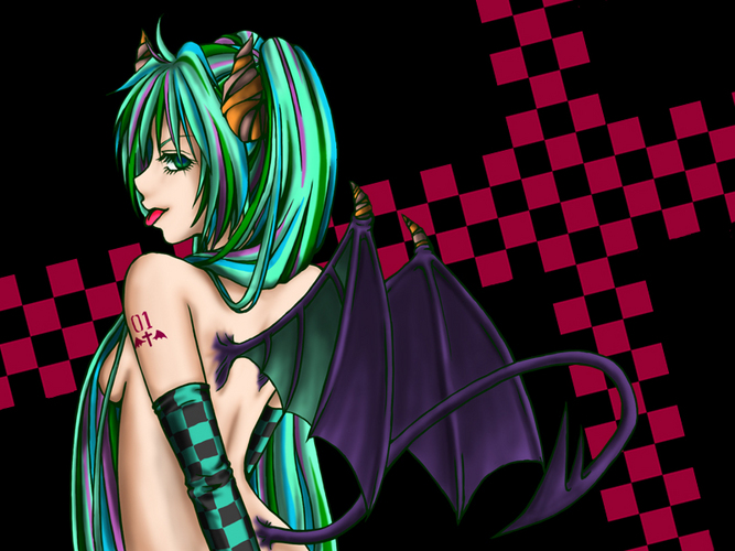 悪魔ミク。