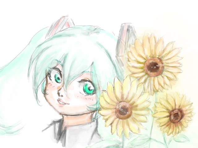 ひまわりと・・・