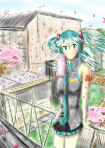 ミクさんイラスト3連続集中制作・その3