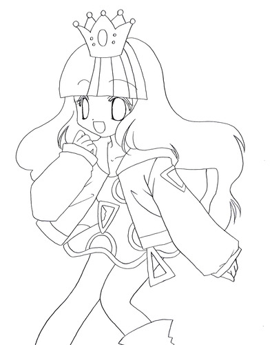 【塗り絵】ギャラ子2