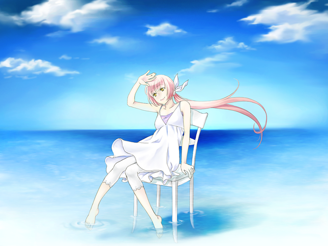 【イメージイラスト】南の風は私の青い光を放つ友達さ