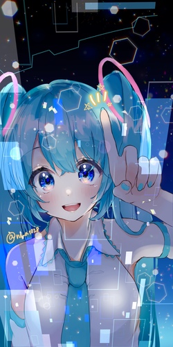 電子世界の星空