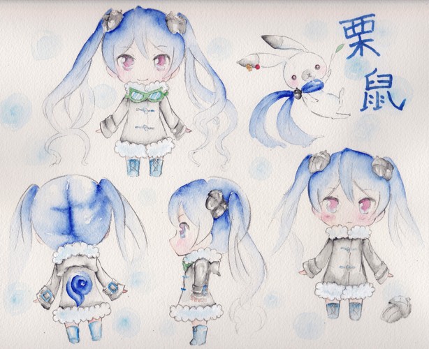 雪ミク衣装イラスト(リス)