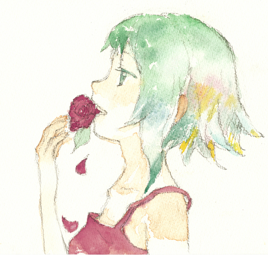 花を食む