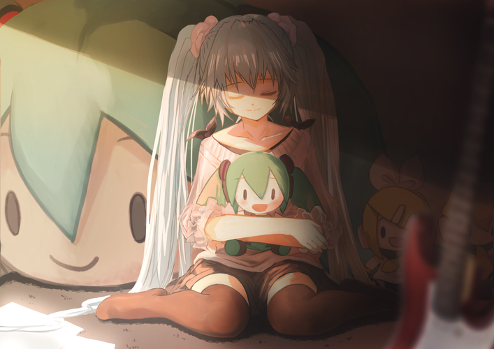 お昼寝ミクさん
