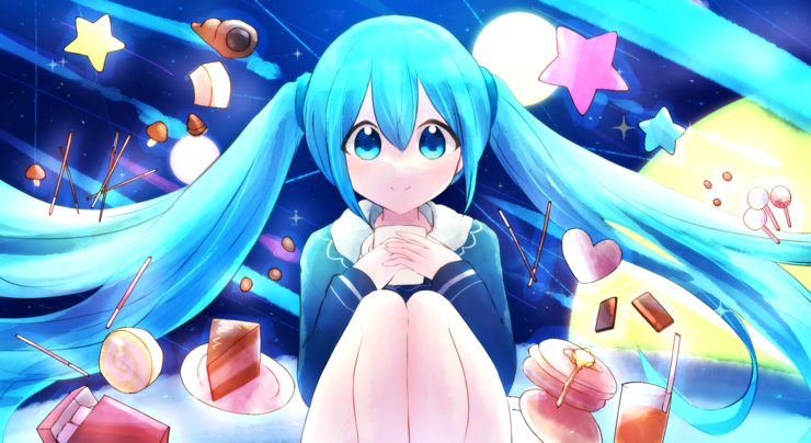 ミクのお菓子パーティー
