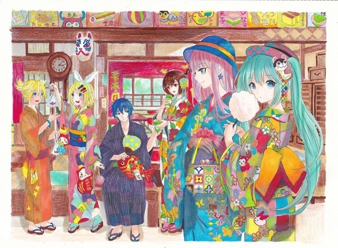 【アナログ】初音ミクの塗り絵