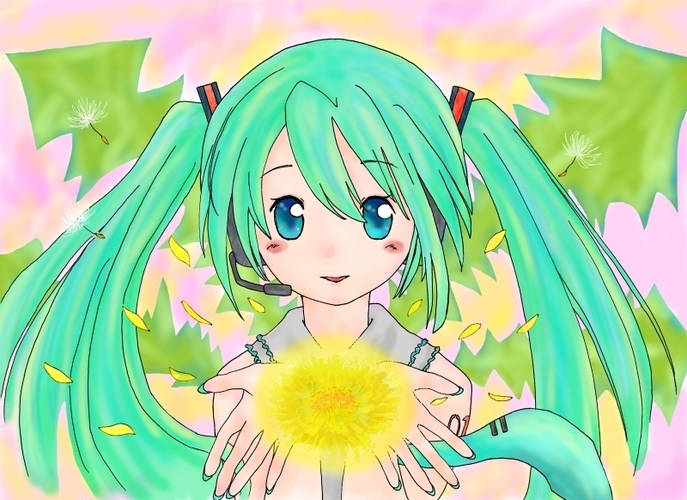 「雪忘れの花」イメージイラストのサイズ調節前のものです