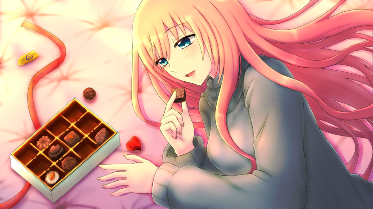 夕焼けに甘いチョコレート