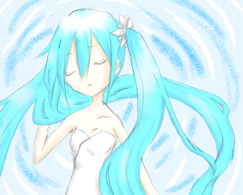 初音ミクさん。