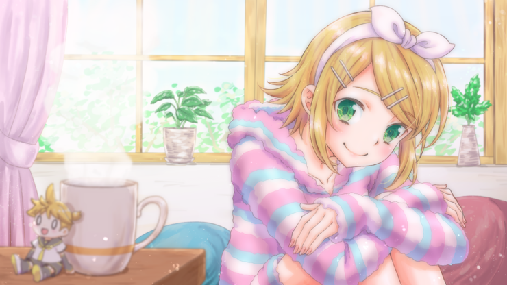 お部屋でまったりリンちゃん