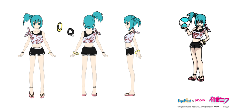 Hatsune Miku's Beach Attire