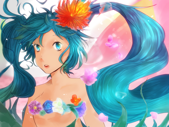『 花茶ミク 』
