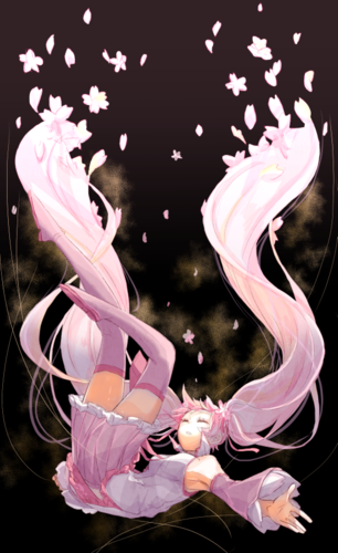 夜桜ひらり