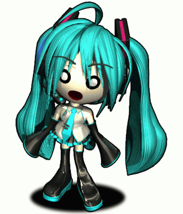 3Dなミクさんの、口パク素材 ver2.0