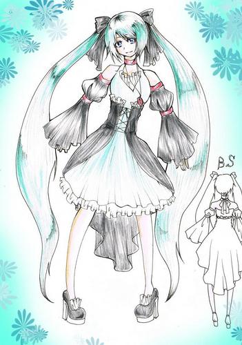 ミク 乙女衣装図鑑デザイン案7