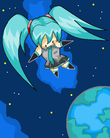 ミク、宇宙へ発つ!!