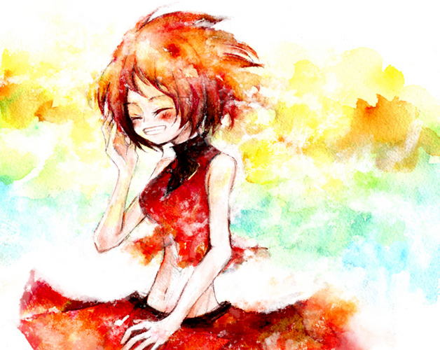春の陽に