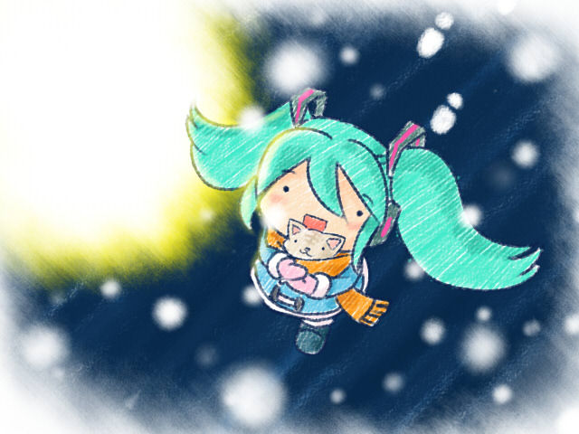 初音ミク ~ 子猫は独り遥か雪に埋もれてわたしを見つめる ~