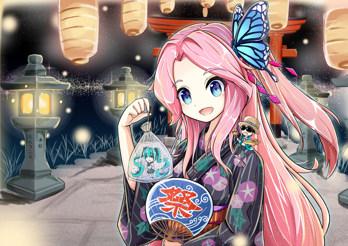 夏祭りの燈火