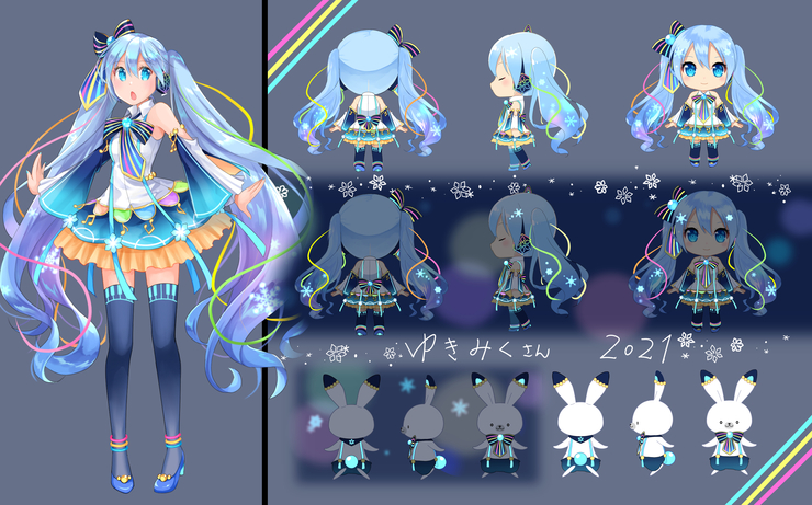 雪ミクさん2021