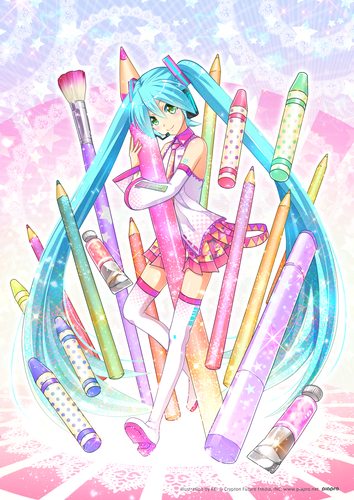 【パソコン】ミクの塗り絵