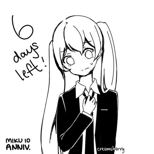 初音ミク10周年まで、あと6日‼
