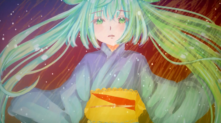 【初音ミク】涙色【オリジナル】イラスト