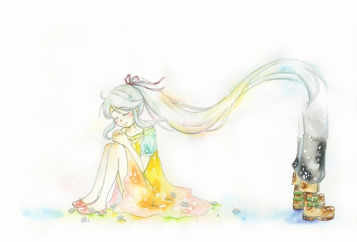 お花畑と大怪獣